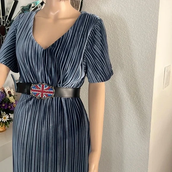 chinese dress ladies Briggs Dress in Navy Plaid XL main image 0